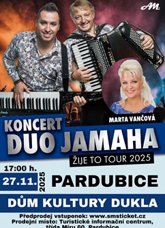 Koncert DUO JAMAHA Pardubice – hosť Marta Vančová